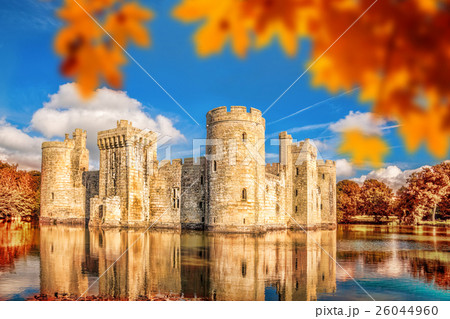 Historic Bodiam Castle in East Sussex, England Historic Bodiam Castle in East Sussex, England 26044960