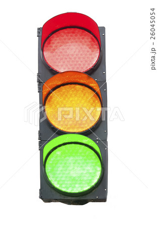 isolated traffic light 26045054