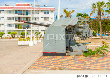 Guns at the Naval Base in Salinas, Ecuador 26045221