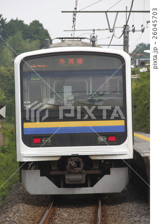 三門駅ホームと外房線209系 三門駅ホームと外房線209系 26045703