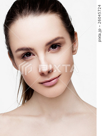 Beautiful woman girl with natural healthy makeup Beautiful woman girl with natural healthy makeup 26045724