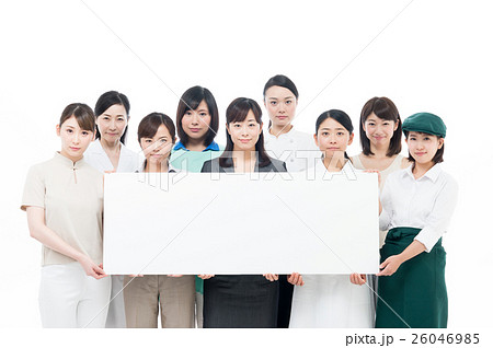 働く女性(ホワイトボード) 働く女性(ホワイトボード) 26046985