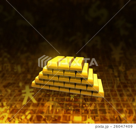 純金の金塊地金 26047409