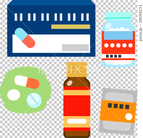例證套各種各樣的感冒藥 例證套各種各樣的感冒藥 26049231
