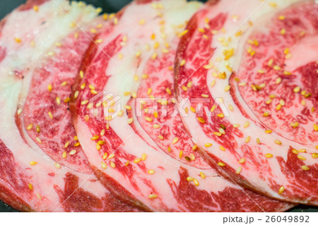 Uncooked raw fresh beef . Uncooked raw fresh beef . 26049892