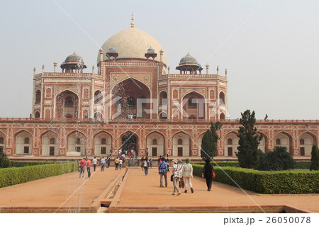 世界遺産　フマユーン廟　インド　デリー 26050078