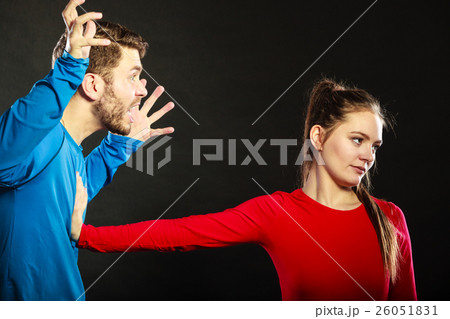 Man husband abusing woman wife. Violence. Man husband abusing woman wife. Violence. 26051831