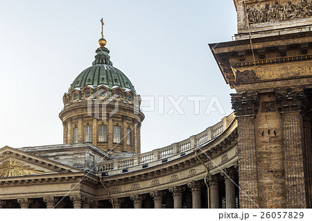 Closeup of Kazan Cathedral in St Petersburg 26057829