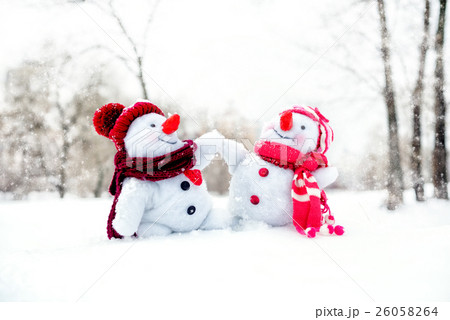 Couple of snowmen 26058264