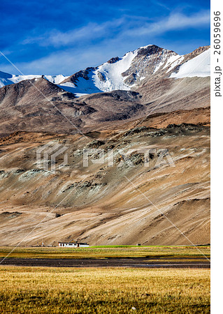 Korzok village at Himalayan lake Tso Moriri 26059696