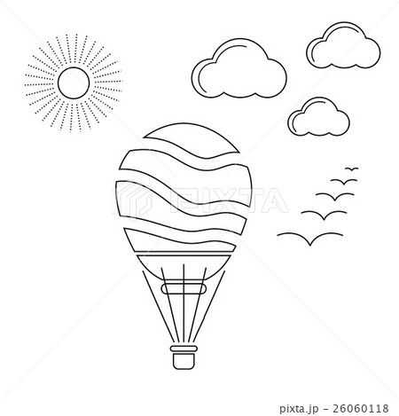 Air Balloon Linear Icon 26060118
