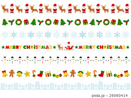 Merry Christmas クリスマス イラスト 装飾 アイコン のイラスト素材