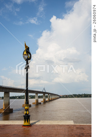 Bridge across the Mekong River in Thailand 26060974
