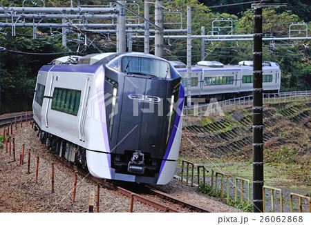 中央本線 相模湖 高尾 Jr東日本 53系 S101編成 松本 の写真素材