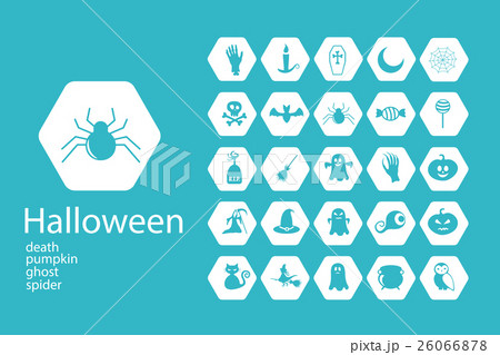 Set of Halloween characters. Scrapbook elements Set of Halloween characters. Scrapbook elements 26066878