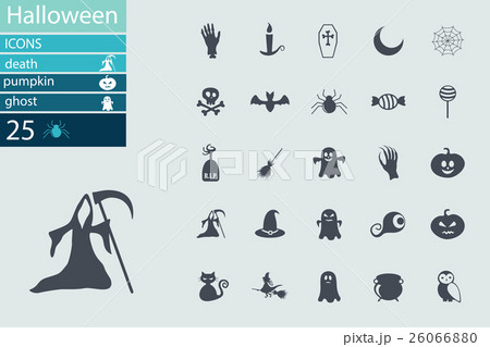 Set of Halloween characters. Scrapbook elements 26066880