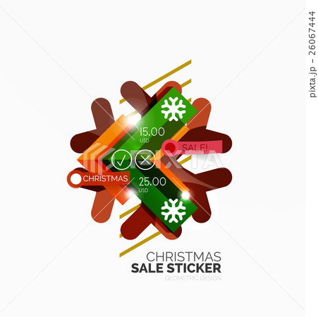 Shiny holiday New Year and Christmas sale banners Shiny holiday New Year and Christmas sale banners 26067444