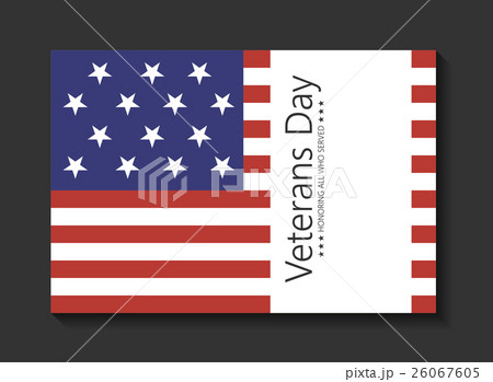 Vector illustration Veteran's day poster template 26067605