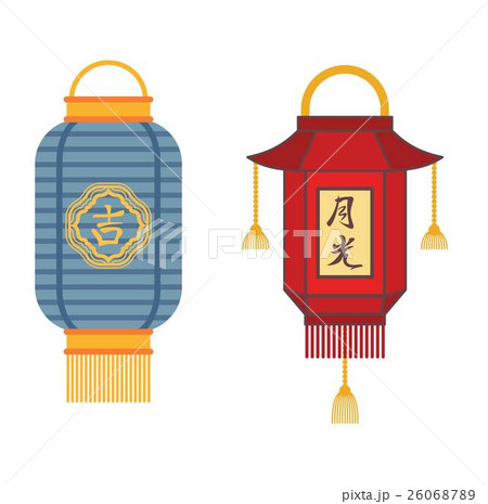 Chinese lantern vector illustration. 26068789