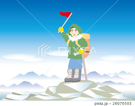 雪山登山・山頂 26070503