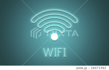 Online Network Wifi COmmunication Icon Concept Online Network Wifi COmmunication Icon Concept 26071492