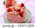 ピンクのハートケーキ　2 26071806