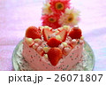 ピンクのハートケーキ　3 26071807