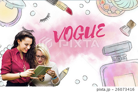 Chic Cosmetics Trendy Vogue Fashion Concept Chic Cosmetics Trendy Vogue Fashion Concept 26073416