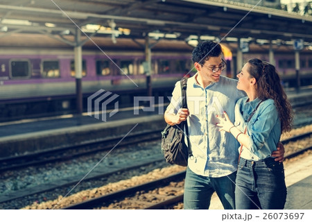 Couple Travel Destination Journey Togetherness Concept Couple Travel Destination Journey Togetherness Concept 26073697