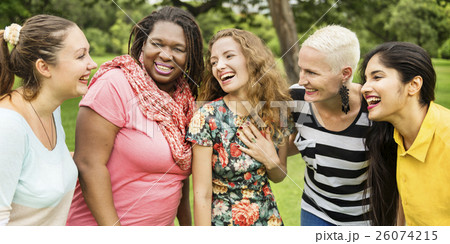 Group of Women Socialize Teamwork Happiness Concept Group of Women Socialize Teamwork Happiness Concept 26074215