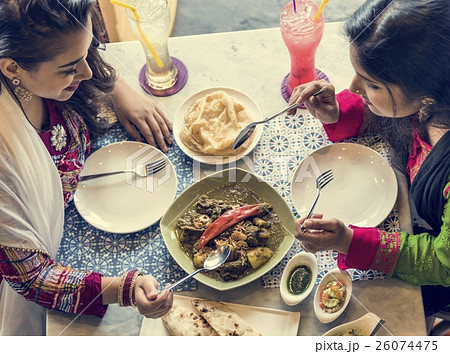 Indian Community Eating Restaurant Dining Concept Indian Community Eating Restaurant Dining Concept 26074475