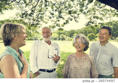 Group of Senior Retirement Friends Happiness Concept 26074497