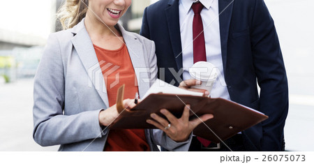 Business People Discussion Happiness Coffee Togetherness Concept 26075073