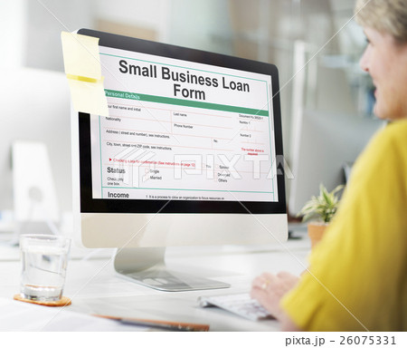 Small Business Loan Form Ownership Concept 26075331