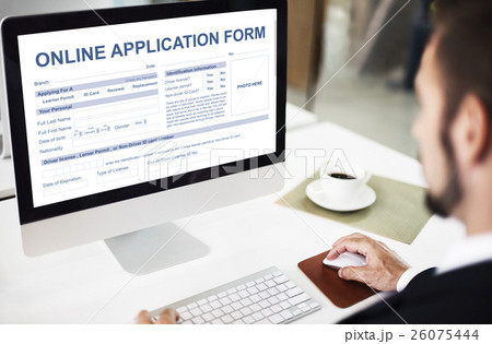 Online Application Form Document Recruitment Concept 26075444