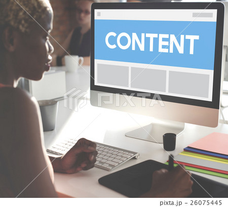 Web Design Template Copy Space Concept 26075445