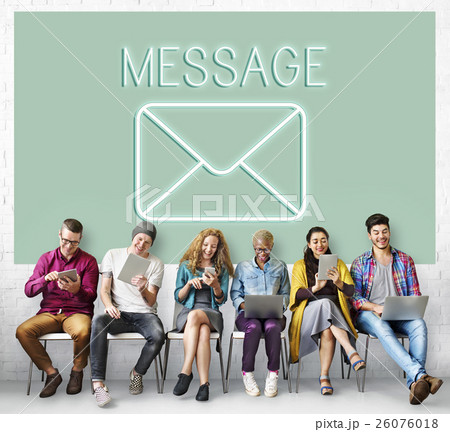 Message Letter Envelope Chat Graphic Concept 26076018