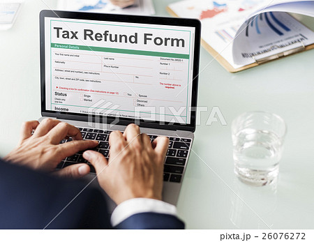 Income Tax Return Deduction Refund Concept Income Tax Return Deduction Refund Concept 26076272