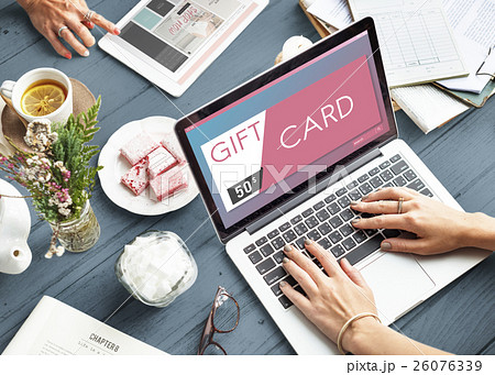 Gift Card Voucher Coupon Graphic Concept 26076339