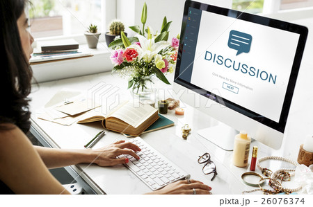 Webpage Online Communication Speech Concept 26076374