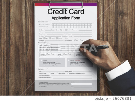 Credit Card Application Form Concept 26076881