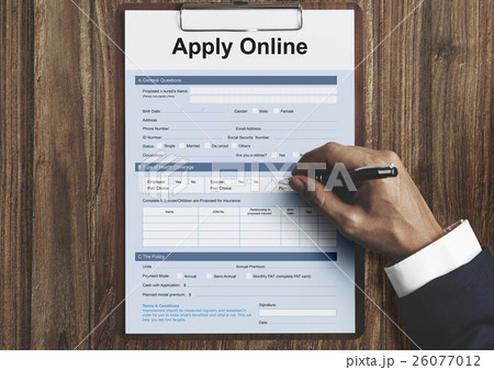 Apply Online Application Form Recruitment Concept 26077012