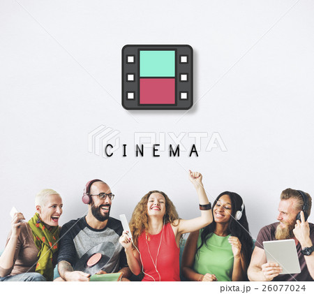 Movie Film Reel Cinema Media Graphic Concept Movie Film Reel Cinema Media Graphic Concept 26077024