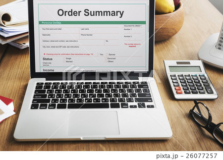 Order Summary Payslip Purchase Order Form Concept Order Summary Payslip Purchase Order Form Concept 26077257