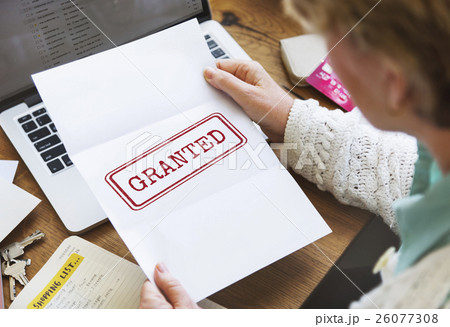 Granted Certified Mark Result Selection Status Concept 26077308