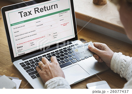 Income Tax Return Deduction Refund Concept Income Tax Return Deduction Refund Concept 26077437