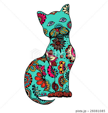 Cute doodle cat. Cute doodle cat. 26081085
