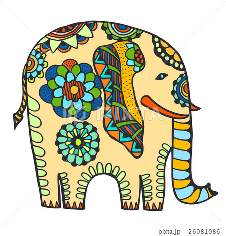 decorated Indian Elephant decorated Indian Elephant 26081086