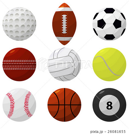 Sport Ball Set for Different Games. Vector Sport Ball Set for Different Games. Vector 26081655