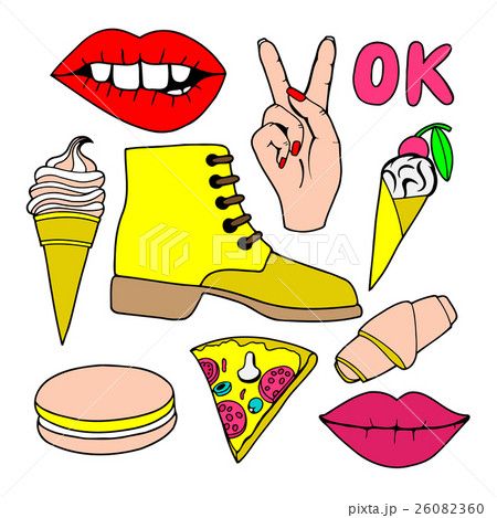 cartoon patch badges 26082360